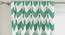 Chevron Window Curtains - Set Of 2 (112 x 152 cm  (44" x 60") Curtain Size, Light Green) by Urban Ladder - Design 1 Top View - 325044