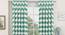 Chevron Door Curtains - Set Of 2 (112 x 274 cm  (44" x 108") Curtain Size, Light Green) by Urban Ladder - Design 1 Details - 325055