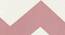 Chevron Window Curtains - Set Of 2 (112 x 152 cm  (44" x 60") Curtain Size, Baby Pink) by Urban Ladder - Front View Design 1 - 325217