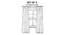 Arezzo Door Curtains - Set Of 2 (Sand, 112 x 213 cm  (44" x 84") Curtain Size) by Urban Ladder - Design 1 Details - 325241