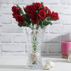 Artificial Flowers Design Red Plastic Inches Artificial Flower - Set of