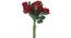 Allen Artificial Flower (Red) by Urban Ladder - Front View Design 1 - 325381