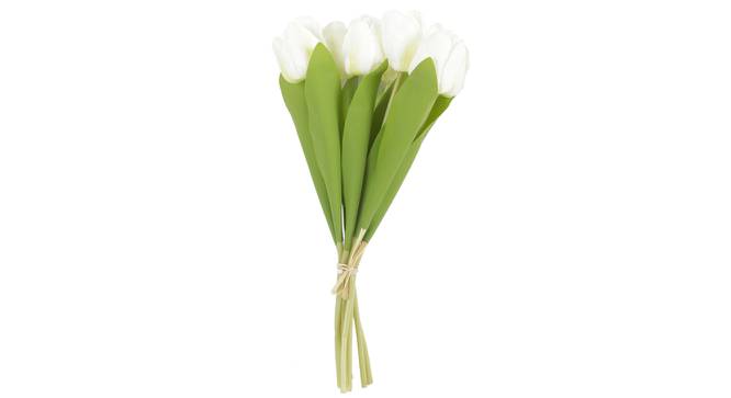 Ruby Artificial Flower (White) by Urban Ladder - Front View Design 1 - 325466