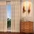 Roma sheer window curtains   set of 2 cream 5 ft lp