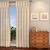 Rustic sheer window curtains   set of 2 cream 5 ft lp