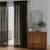 Se sheer window curtains   set of 2 dark brown 5 ft lp
