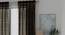 SE Sheer Window Curtains - Set Of 2 (Dark Brown, 112 x 152 cm  (44" x 60") Curtain Size) by Urban Ladder - Design 1 Full View - 325896