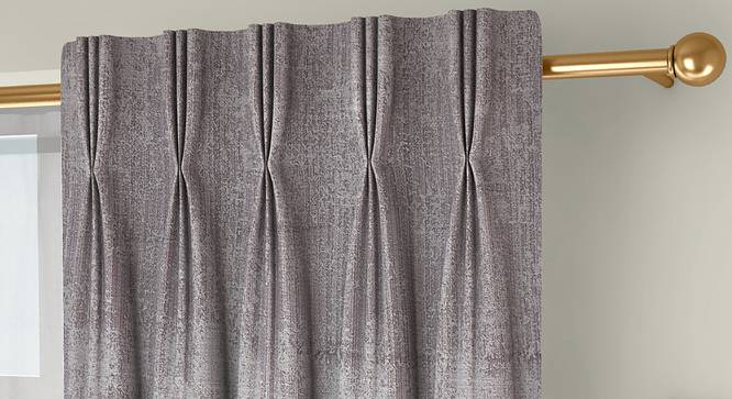 Simone Door Curtains - Set Of 2 (Grey, 112 x 213 cm  (44" x 84") Curtain Size) by Urban Ladder - Design 1 Top Image - 325969
