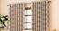 Taj Window Curtains - Set Of 2 (Beige, 112 x 152 cm  (44" x 60") Curtain Size) by Urban Ladder - Design 1 Full View - 326004