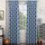 Taj door curtains   set of 2 blue 7 ft lp