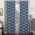 Taj window curtains   set of 2  blue 5 ft lp