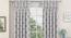 Taj Door Curtains - Set Of 2 (Grey, 112 x 274 cm  (44" x 108") Curtain Size) by Urban Ladder - Design 1 Full View - 326058