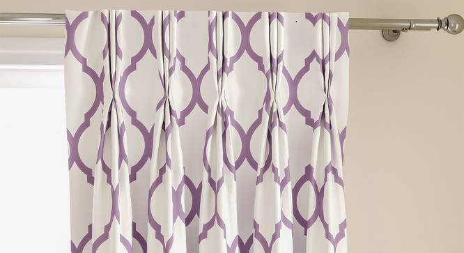 Taj Door Curtains - Set Of 2 (Purple, 112 x 213 cm  (44" x 84") Curtain Size) by Urban Ladder - Design 1 Top Image - 326119