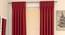 Matka Door Curtains - Set Of 2 (Crimson Red, 112 x 213 cm  (44" x 84") Curtain Size) by Urban Ladder - Design 1 Full View - 326189