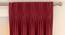 Matka Door Curtains - Set Of 2 (Crimson Red, 112 x 213 cm  (44" x 84") Curtain Size) by Urban Ladder - Front View Design 1 - 326190