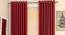 Matka Door Curtains - Set Of 2 (Crimson Red, 112 x 213 cm  (44" x 84") Curtain Size) by Urban Ladder - Design 1 Full View - 326220