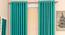 Matka Door Curtains - Set Of 2 (Turquoise, 112 x 213 cm  (44" x 84") Curtain Size) by Urban Ladder - Design 1 Full View - 326369