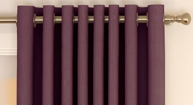 Matka Door Curtains - Set Of 2 (Grape, 112 x 274 cm  (44" x 108") Curtain Size) by Urban Ladder - Front View Design 1 - 326448