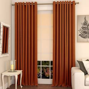 Home Decor In Ghaziabad Design Orange Polyester Door Curtain