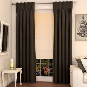 Home Linen In Secunderabad Design Brown Polyester Window Curtain