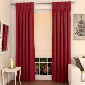 Red Curtains Design Red Polyester Window Curtain