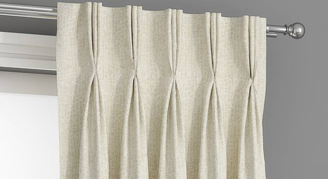 Bark Door Curtains - Set Of 2 (Cream, 112 x 213 cm  (44" x 84") Curtain Size) by Urban Ladder - Front View Design 1 - 326700
