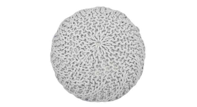Maddox Pouffe (Light Grey) by Urban Ladder - Front View Design 1 - 326972