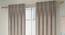 Frizzle Door Curtains - Set Of 2 (Beige, 112 x 274 cm  (44" x 108") Curtain Size) by Urban Ladder - Front View Design 1 - 327101
