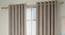 Frizzle Door Curtains - Set Of 2 (Beige, 112 x 274 cm  (44" x 108") Curtain Size) by Urban Ladder - Front View Design 1 - 327104