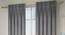 Frizzle Window Curtains - Set Of 2 (Grey, 112 x 152 cm  (44" x 60") Curtain Size) by Urban Ladder - Front View Design 1 - 327125