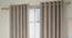 Frizzle Window Curtains - Set Of 2 (Beige, 112 x 152 cm  (44" x 60") Curtain Size) by Urban Ladder - Front View Design 1 - 327128