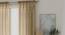 Elegance Sheer Door Curtains - Set Of 2 (Natural, 112 x 213 cm  (44" x 84") Curtain Size) by Urban Ladder - Front View Design 1 - 327140
