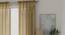 Elegance Sheer Door Curtains - Set Of 2 (Dull Gold, 112 x 274 cm  (44" x 108") Curtain Size) by Urban Ladder - Front View Design 1 - 327143