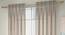 Vegas Sheer Door Curtains - Set Of 2 (Cream, 112 x 274 cm  (44" x 108") Curtain Size) by Urban Ladder - Front View Design 1 - 327253