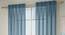 Vegas Sheer Window Curtains - Set Of 2 (Turquoise, 112 x 152 cm  (44" x 60") Curtain Size) by Urban Ladder - Front View Design 1 - 327283