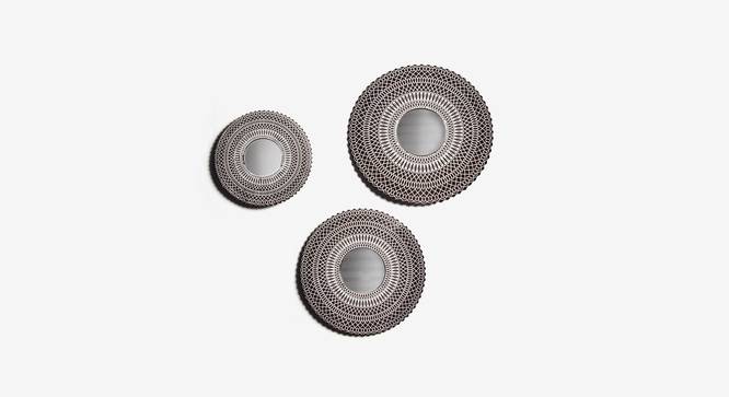 Linx wall decor-set of 3 (Iron with brown and gold finish and white patina) by Urban Ladder - Design 1 Top View - 327290