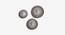 Linx wall decor-set of 3 (Iron with brown and gold finish and white patina) by Urban Ladder - Design 1 Top View - 327290
