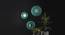 Plato wall decor-set of 3 (Iron with black and green patina and gold finish) by Urban Ladder - Design 1 Details - 327305