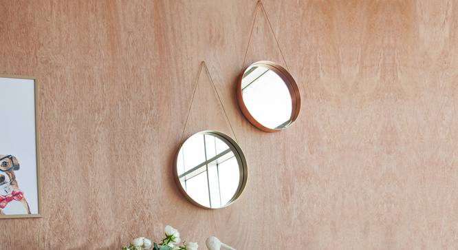 Kailey Mirror (Copper) by Urban Ladder - Design 1 Top View - 327311