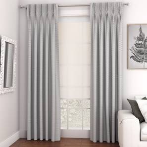 Curtains Sale Design Gardenia Door Curtains - Set Of 2 (Grey, 71 x 213 cm (28"x84")  Curtain Size, American Pleat)