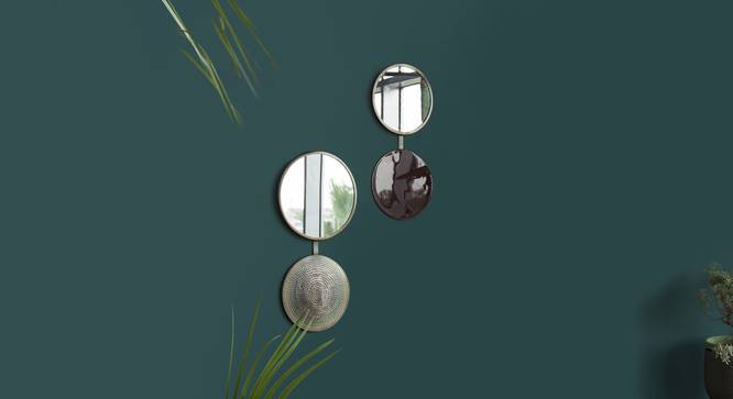Gatsby Dual Mirror (Burgundy) by Urban Ladder - Front View Design 1 - 327424