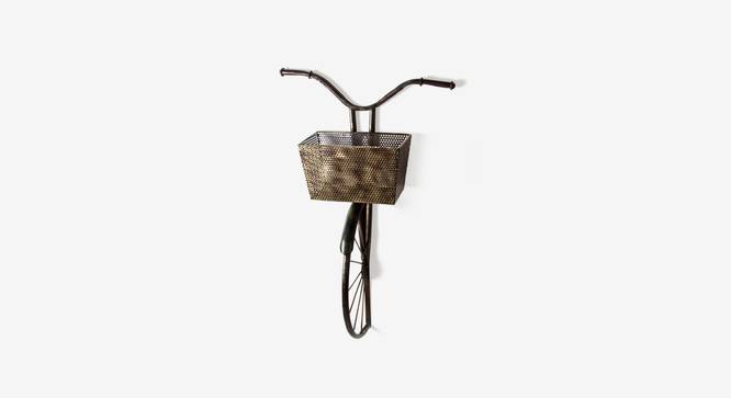 Retro Cycle With Basket (Antique Brass) by Urban Ladder - Design 1 Top View - 327464