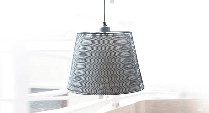 Rhombus  Hanging Lamp Grey (Black Finish) by Urban Ladder - Design 1 Top View - 328004