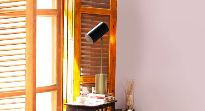 Midas  Study Table Lamp Black (Black Finish) by Urban Ladder - Design 1 Details - 328037