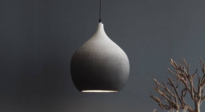 DHOLA drop  hanging lamp (Black Finish) by Urban Ladder - Design 1 Top View - 328166