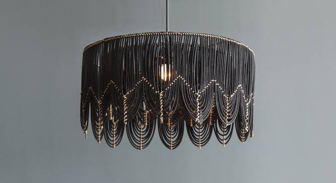 Arch Drum Hanging Lamp Big (Black Finish) by Urban Ladder - Design 1 Details - 328184