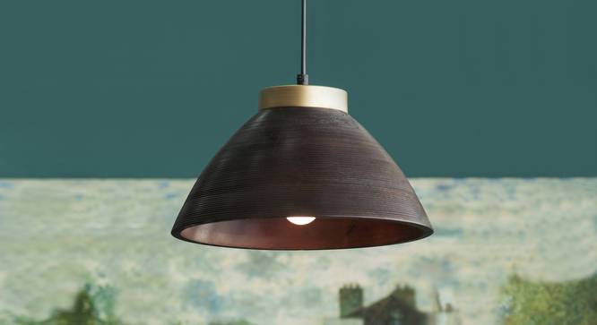 Empire Dome Hanging Lamp (Black Finish) by Urban Ladder - Design 1 Top View - 328205