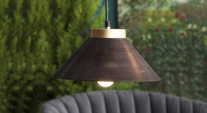 Empire Conical Hanging Lamp (Black Finish) by Urban Ladder - Design 1 Top View - 328209