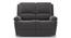 Lebowski Recliner (Two Seater, Smoke Fabric) by Urban Ladder - Front View - 328315
