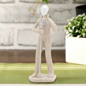 Home Decor In Pondicherry Design Cream Resin Showpiece